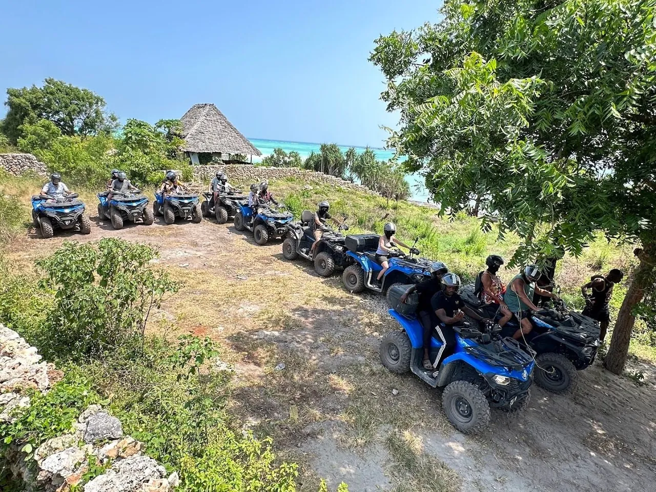 Quad biking through the villages